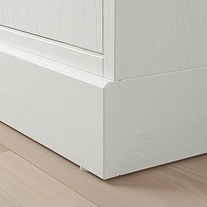 Dulap cu vitrina IKEA Havsta White 162x37x134 cm