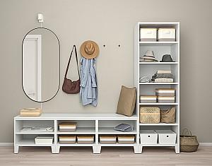 Antreu IKEA Platsa/Fonnes 4 usi 240x57x191 Alb