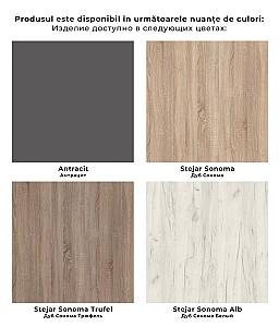 Dulap Jask Miky cu rafturi Stejar Sonoma