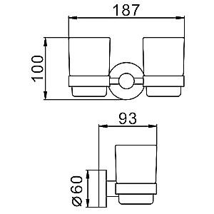 Suport pentru periute de dinti Frap F30108
