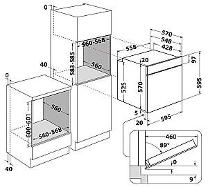 Cuptor electric incorporabil Hotpoint-Ariston FA2841JHIXHA