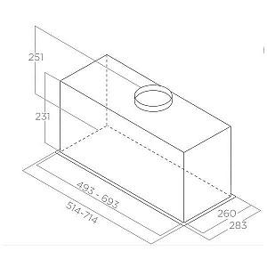 Hota Elica FOLD BL MAT/A/72