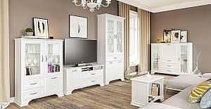 Dulap cu vitrina Neman Iunona MN-132-14 Alb