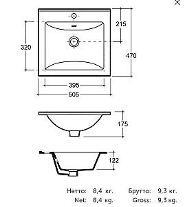 Lavoar baie Keramin Bergamo Nova 40