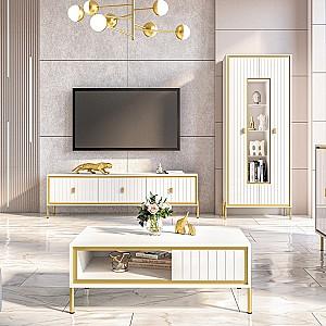 Dulap cu vitrina Neman Luxor MN-042-04 Alb