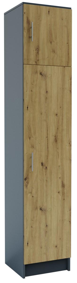 Dulap penal Confort-NV Stephani Antracit(Gri)/Stejar Artizan(Maro)