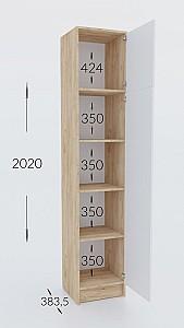 Dulap penal Confort-NV Stephani Antracit(Gri)/Stejar Artizan(Maro)