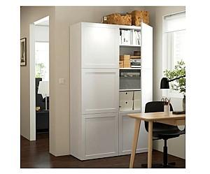 Dulap IKEA Besta Hanviken white 120x40x192 cm