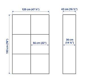 Dulap IKEA Besta Hanviken white 120x40x192 cm