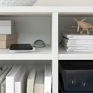 Dulap cu vitrina IKEA Vihals 285x37x90 Alb