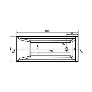 Cadă de baie Cersanit Blissa 170x70