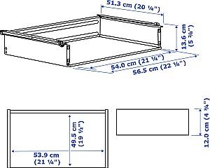 Antreu IKEA Platsa/Kalbaden 120x57x181 Alb/Aspect Pin Intens