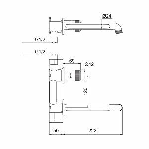 Baterie pentru lavoar MatezZi SOLE (108088)