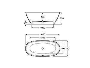 Cadă de baie Roca Ariane (248470)