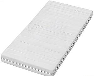 Pat copii Acma Meble Acma II 80x160 bariera/saltea 7cm Alb/Stejar Sonoma (Bej)