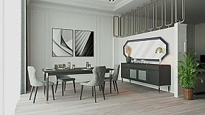 Oglindă Dogtas LORENTA 140cm Antracit (Gri)