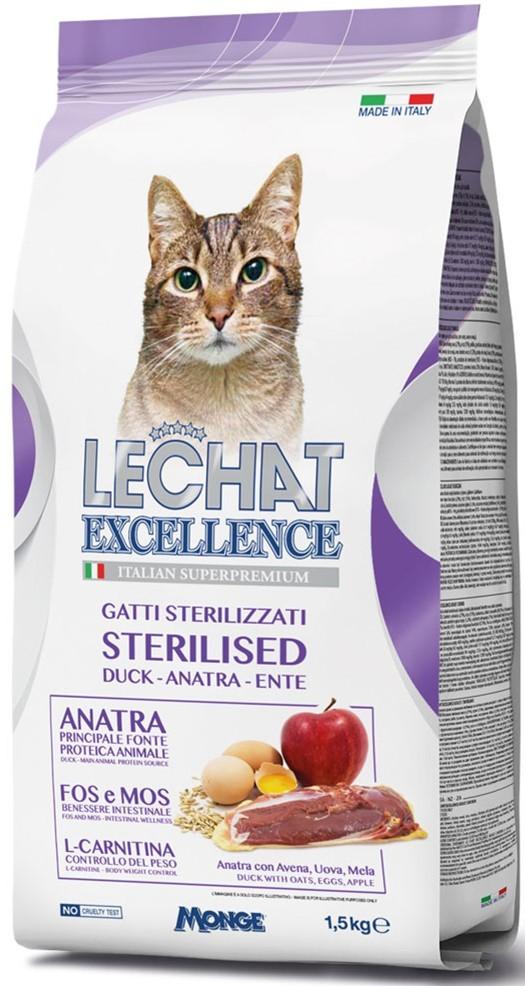 Hrana uscata pentru pisici Monge LECHAT EXCELLENCE STERILIZED DUCK 1.5kg