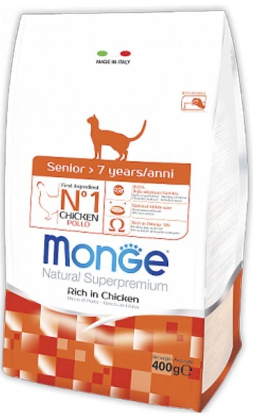 Hrana uscata pentru pisici Monge SENIOR Chicken 400gr