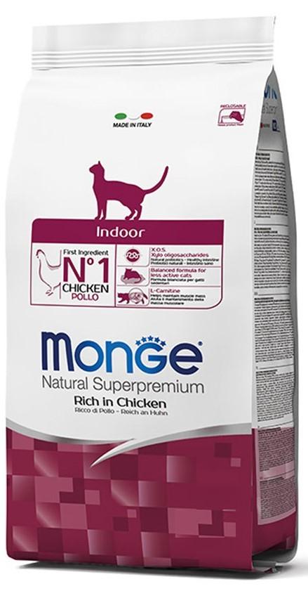 Hrana uscata pentru pisici Monge INDOOR Chicken 400gr