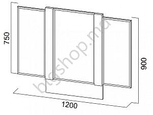 Oglindă SV-Mebel Gamma 20 1200 Wenge 