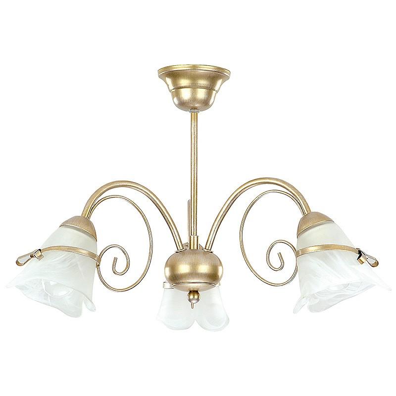 Lustra Luminex PLU-00072 Auriu/Alb