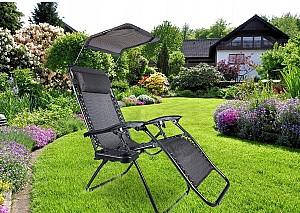 Sezlong Gotel L66Z1 Negru