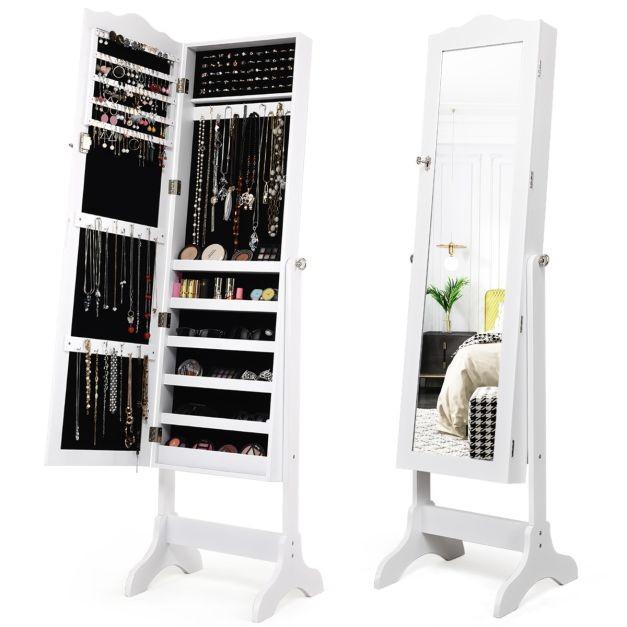 Oglindă Costway JV10774WH Alb