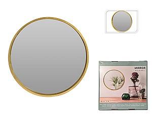 Oglindă NVT 48301, cu ramă aurie