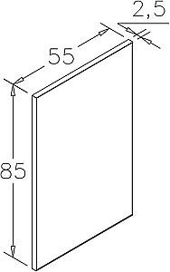 Oglindă Orka Capetown 85x55 Black