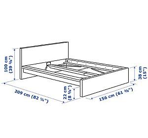 Pat IKEA Malm White Lonset 140x200 cm
