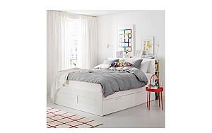 Pat IKEA Brimnes white 140×200 cm