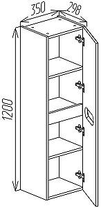 Dulap penal Bayro ETNA 350X1200