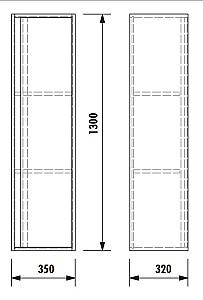 Dulap penal Creavit Verti VE2131.01.VV