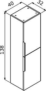 Dulap penal Orka Pure Antracite