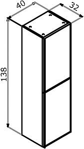 Dulap penal Orka Urban 40 Black