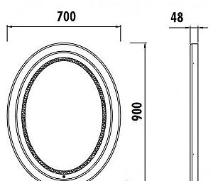 Oglindă Creavit Antique AN4070.01.BB
