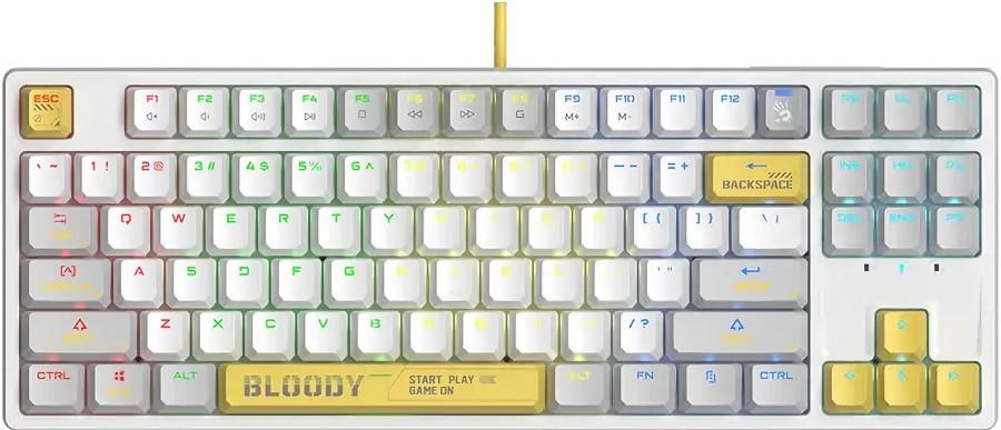 Tastatura gaming Bloody S87 Energy White