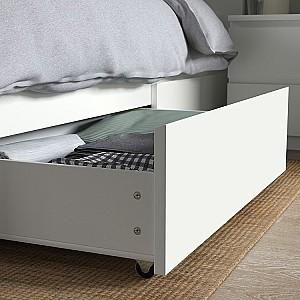 Pat IKEA Malm 4 cutii 180x200 Alb
