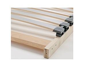 Pat IKEA Malm oak veneer white Lonset 140×200 cm (2 cutii depozitare)