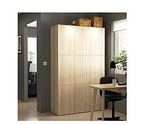 Dulap IKEA Besta Lappviken antique oak 120x40x192 cm