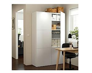 Dulap IKEA Besta Lappviken white 120x40x192 cm