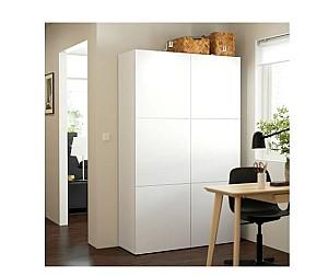 Dulap IKEA Besta Lappviken white 120x40x192 cm