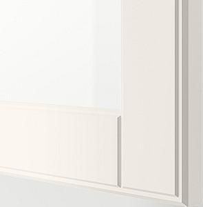 Dulap cu vitrina IKEA Besta/Ostvik/Kabbarp 180x42x74 Alb