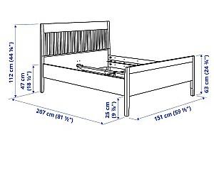 Pat IKEA Idanas White 140x200 cm