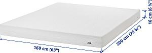 Saltea IKEA Abygda 160x200 Alb