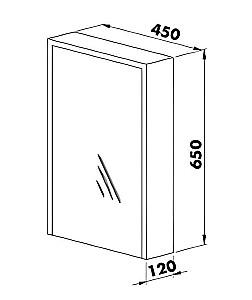 Dulap de baie Martat Pera 45 Grey