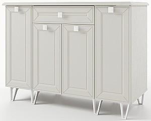 Dulap cu vitrina ML Mobila Mira Bufet Nr.2 Alb