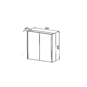 Dulap de baie Martat Zen 60cm crem