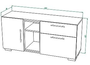 Tumba pentru televizor ML Mobila York Nr.4 Alb