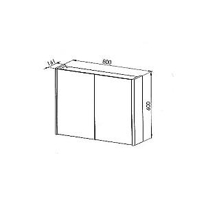 Dulap de baie Martat Zen 80cm white